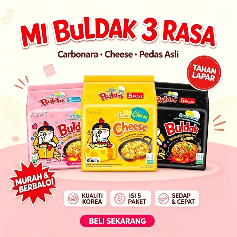 Samyang Hot Chicken Ramen Assorted Halal: Pilihan Pek Aneka Perisa