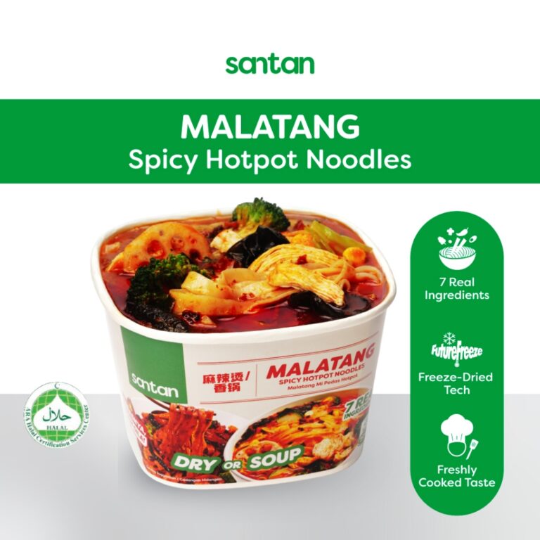Santan MALATANG Spicy Hotpot Noodles: Pilihan Mi Pedas Mengandungi Daging