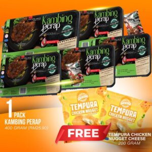 Kombinasi KAMBING PERAP dan NUGGET TEMPURA CHEESE OLEH PAK MAT WESTERN