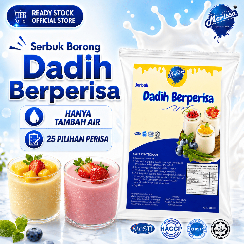 Serbuk DADIH Marissa: Cara Mudah Sediakan Puding Instant