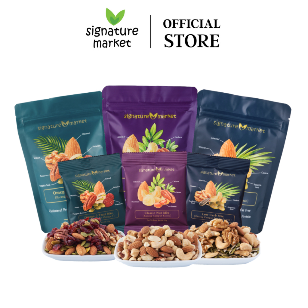 Signature Market Wo Men Love Nuts Bundle (6 units): Pilihan Snek Kacang