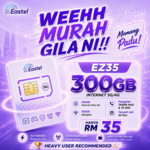 Pilihan Plan Simkad Eastel Ultra 5G
