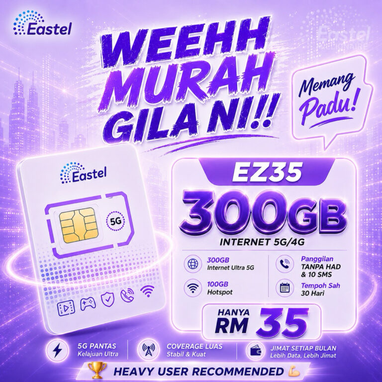 Pilihan Plan Simkad Eastel Ultra 5G