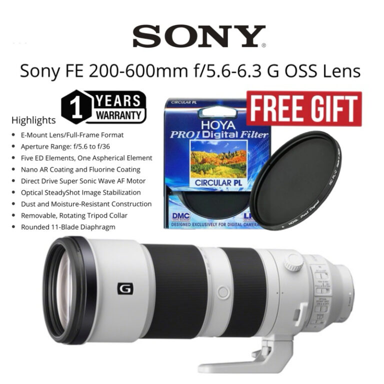 SONY Fe 200-600MM F/5.6-6.3 g Oss: Pilihan LENSa SUPER-Telefoto E-MOUNT