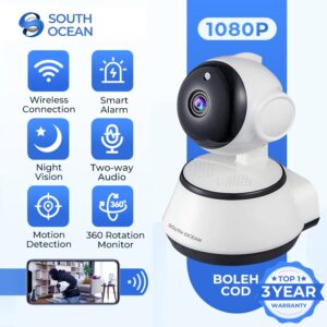 Kamera Keselamatan South Ocean FHD WiFi CCTV V380 Pro: Fungsi dan Ciri Utama