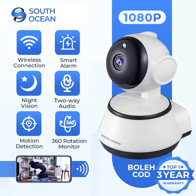 Kamera Keselamatan South Ocean FHD WiFi CCTV V380 Pro: Fungsi dan Ciri Utama