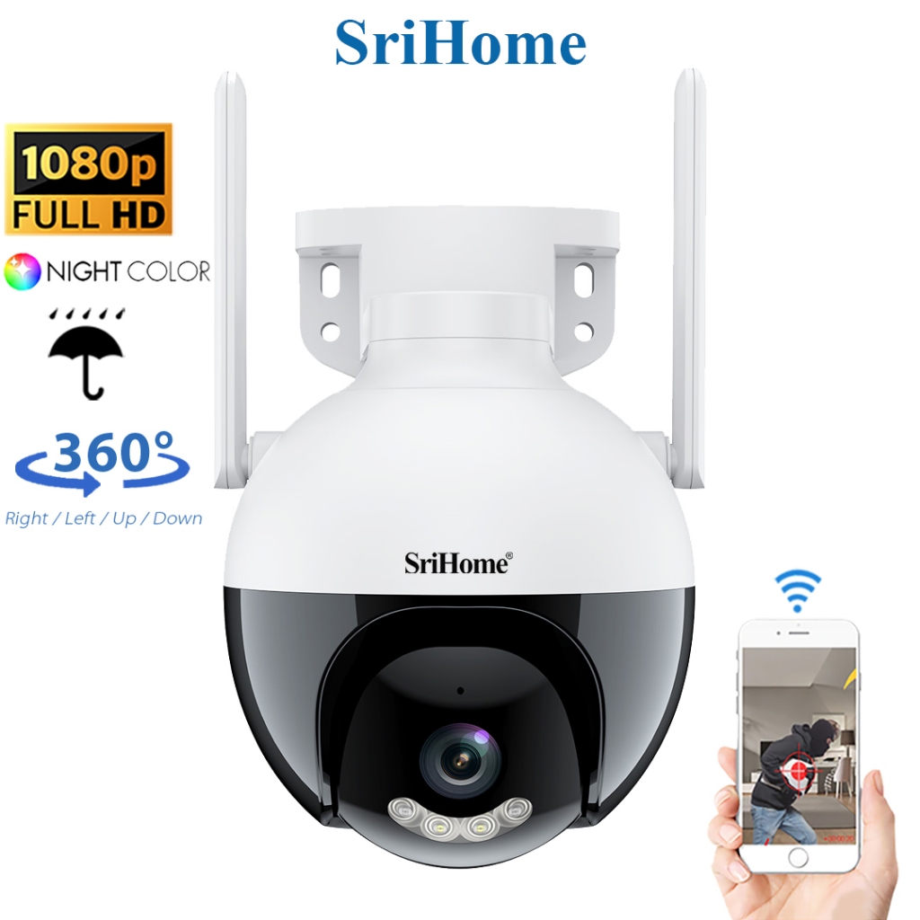 Kamera Keselamatan SriHome SH045 1080P FHD WiFi: Ciri Utama dan Panduan Semakan