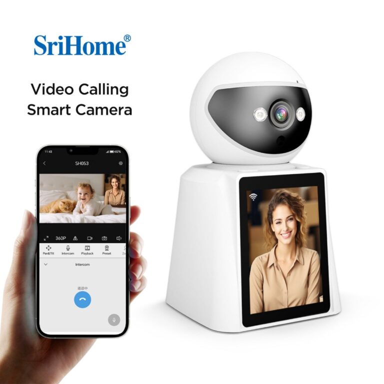 SriHome SH053 CCTV Pintar dengan Skrin LCD dan Panggilan Video 1-Key