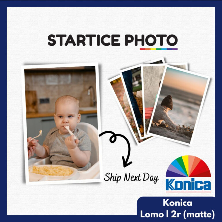 StarticePhoto Lomo Card Matte: Pilihan Cetak Gambar 2R Saiz 5.7X8.9 cm