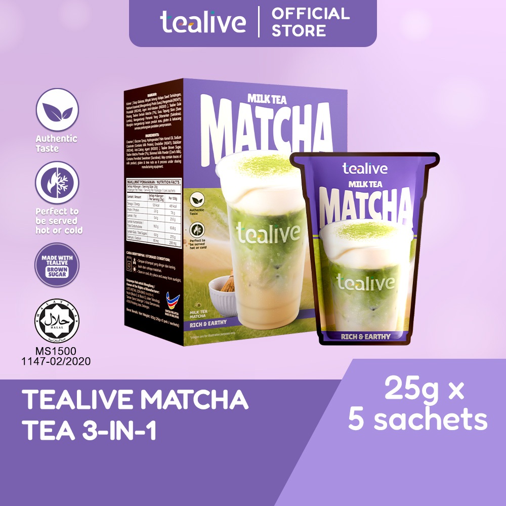 Tealive Milk Tea Matcha 5s x 25g: Apa yang Perlu Anda Tahu