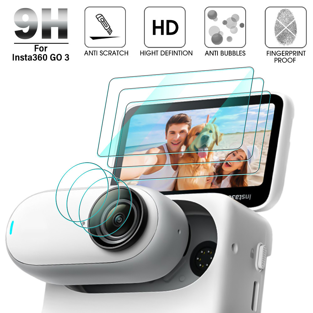 Tempered Glass Insta360 GO 3 3S: Pelindungan Skrin dan Lens