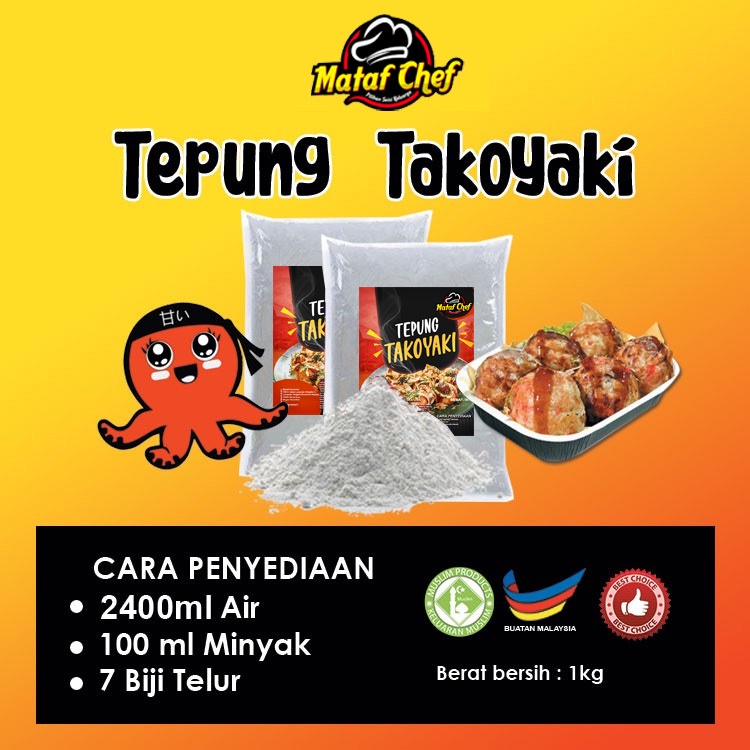 Tepung Takoyaki 1kg: Pilihan Premix Sesuai untuk Penyediaan Mudah