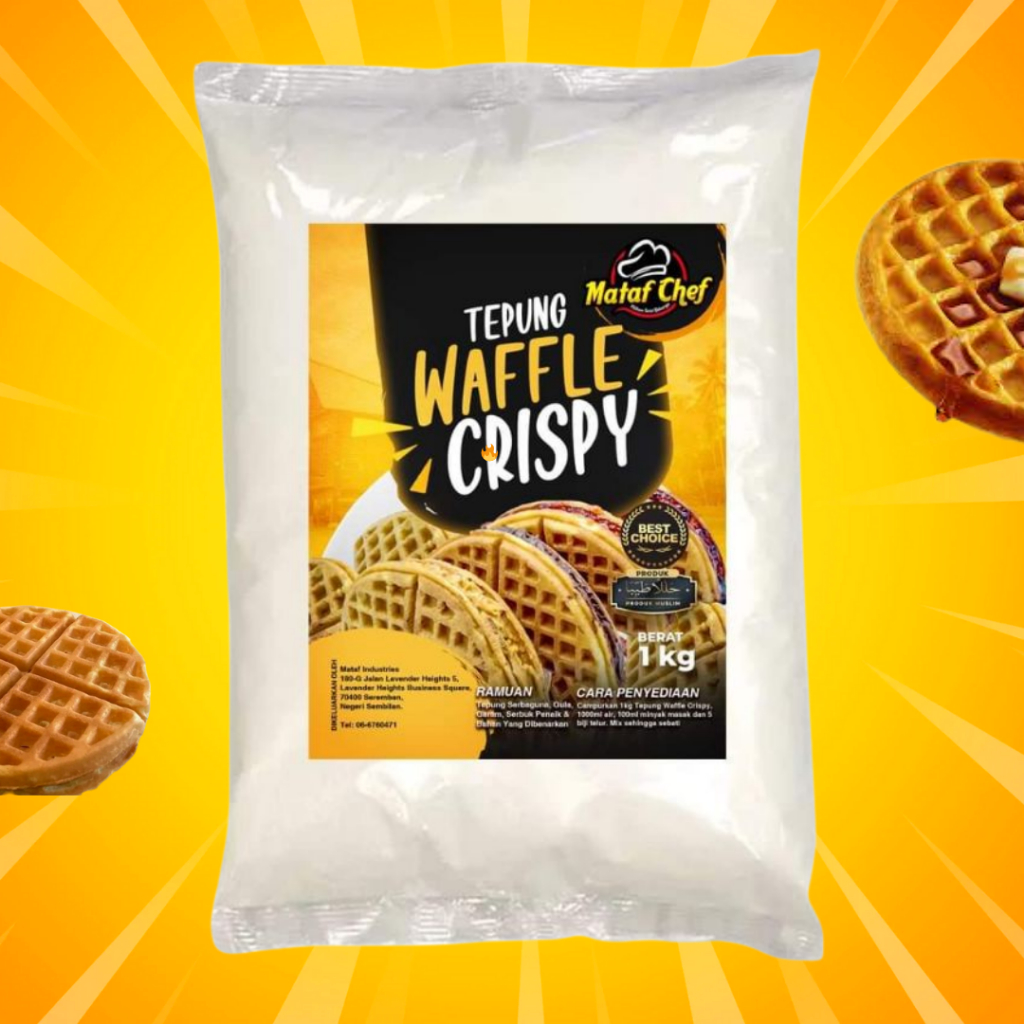 Tepung Waffle Crispy 1kg: Ciri, Kegunaan dan Apa yang Perlu Disemak