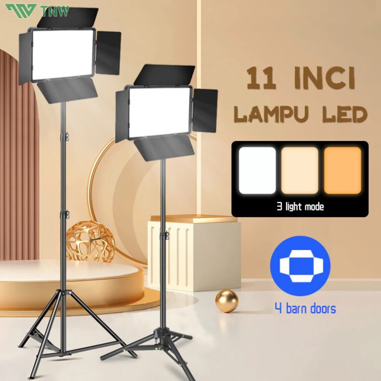 Lampu Studio TNW 11 Inci untuk Penstriman dan Vlogging