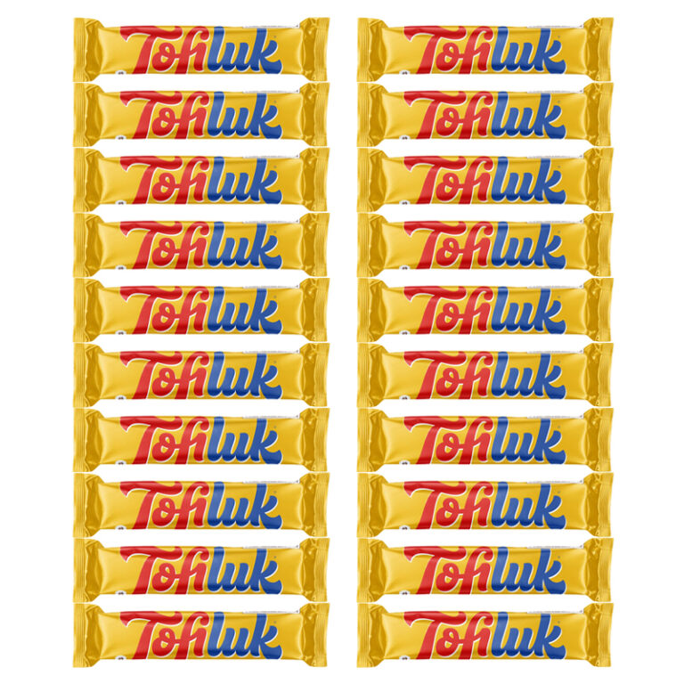 Tofiluk Caramel Crunch Chocolate Bar: Pakej 20 Pek 10g