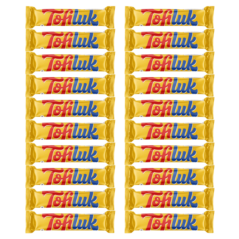 Tofiluk Caramel Crunch Chocolate Bar: Pakej 20 Pek 10g