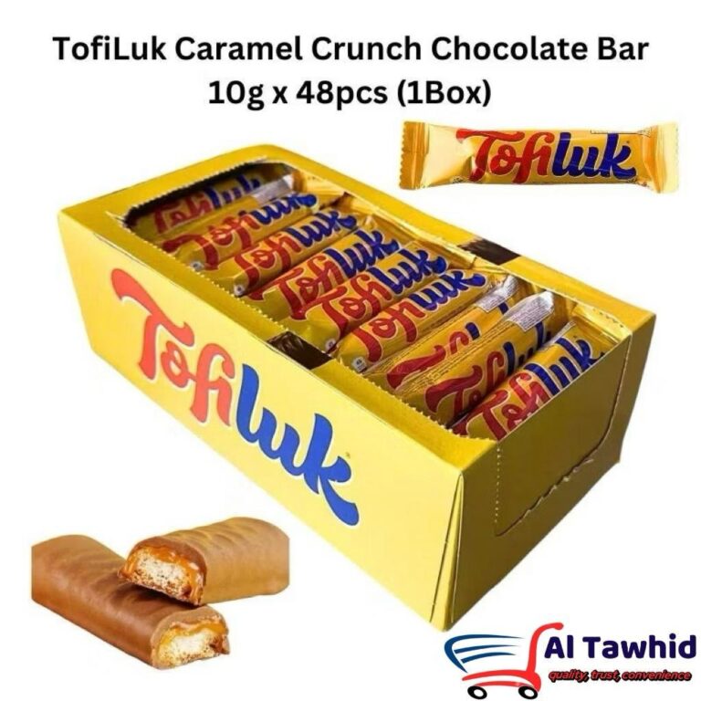 Tofiluk Caramel Crunch Chocolate: Kotak 48 Biskut Coklat 10g