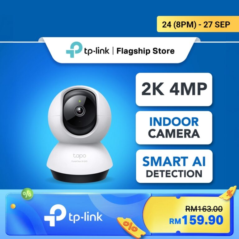 Kamera Keselamatan TP-Link Tapo C220 4MP/2K: Pilihan Pantau Ruang Dalaman
