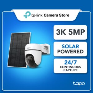 TP-Link Tapo C630 KIT: Kamera Keselamatan Suria 3K 5Mp dengan Pengesanan AI