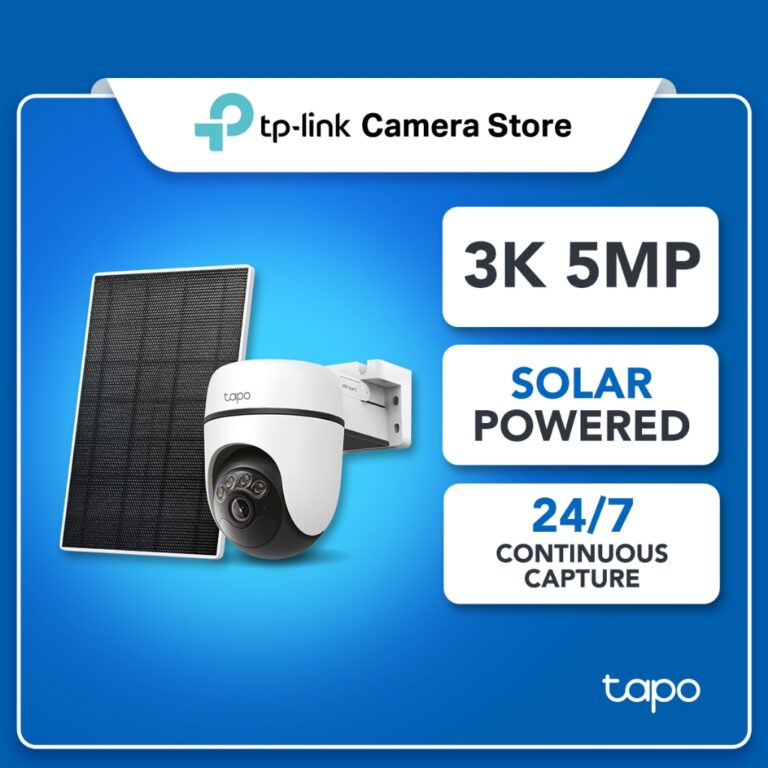 TP-Link Tapo C630 KIT: Kamera Keselamatan Suria 3K 5Mp dengan Pengesanan AI