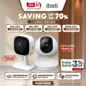 Siri Kamera Keselamatan TP-Link Tapo C200, C210, C220, C100 dan C320WS