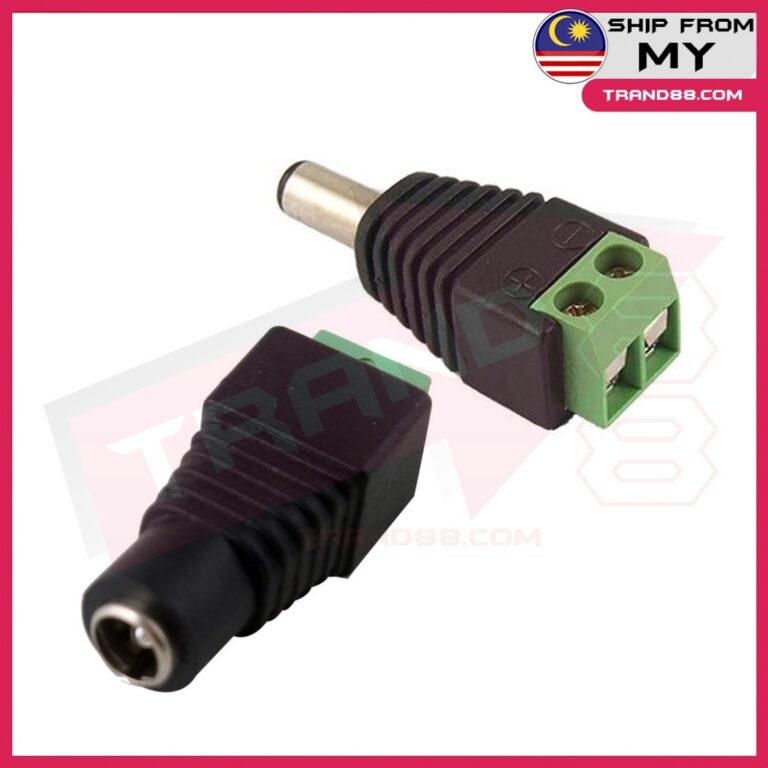 TRAND88 Male Female 2.1 X 5.5mm DC Power Plug Connector