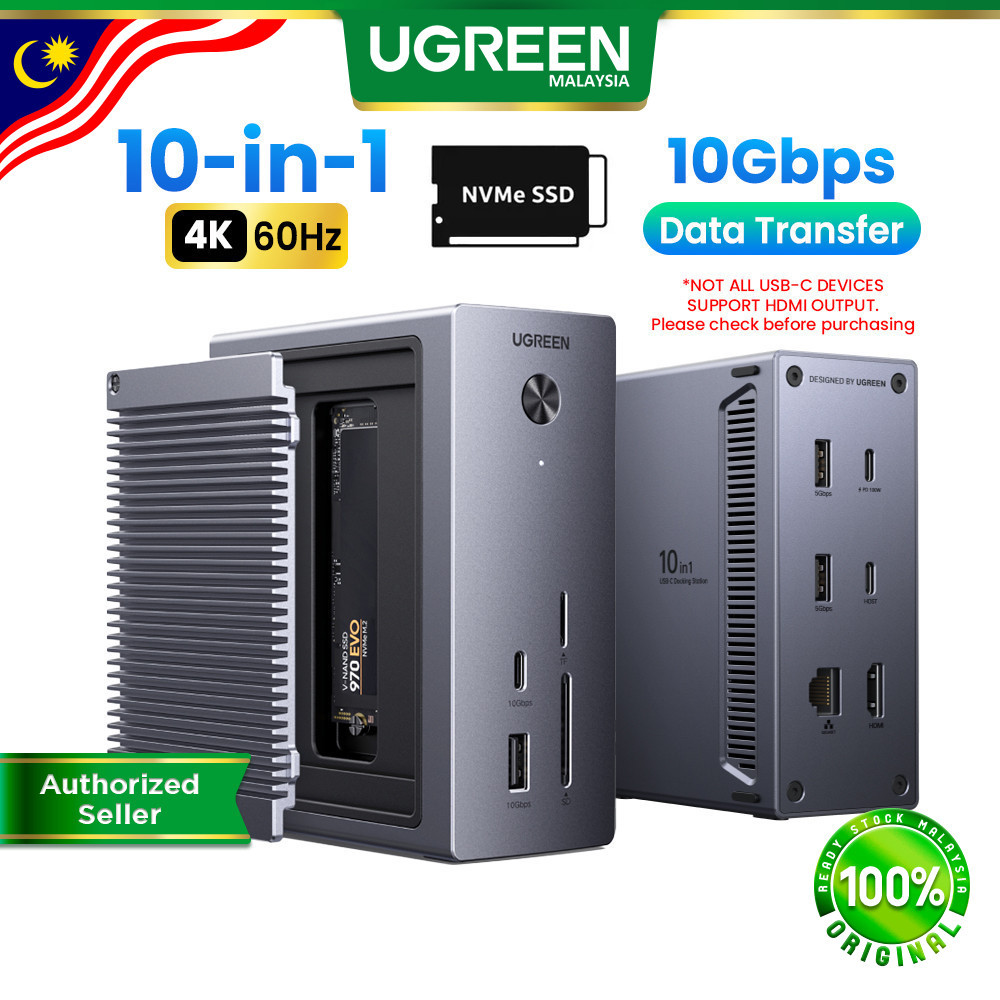 UGREEN 10 In 1 Docking Station: Fungsi dan Pilihan Port