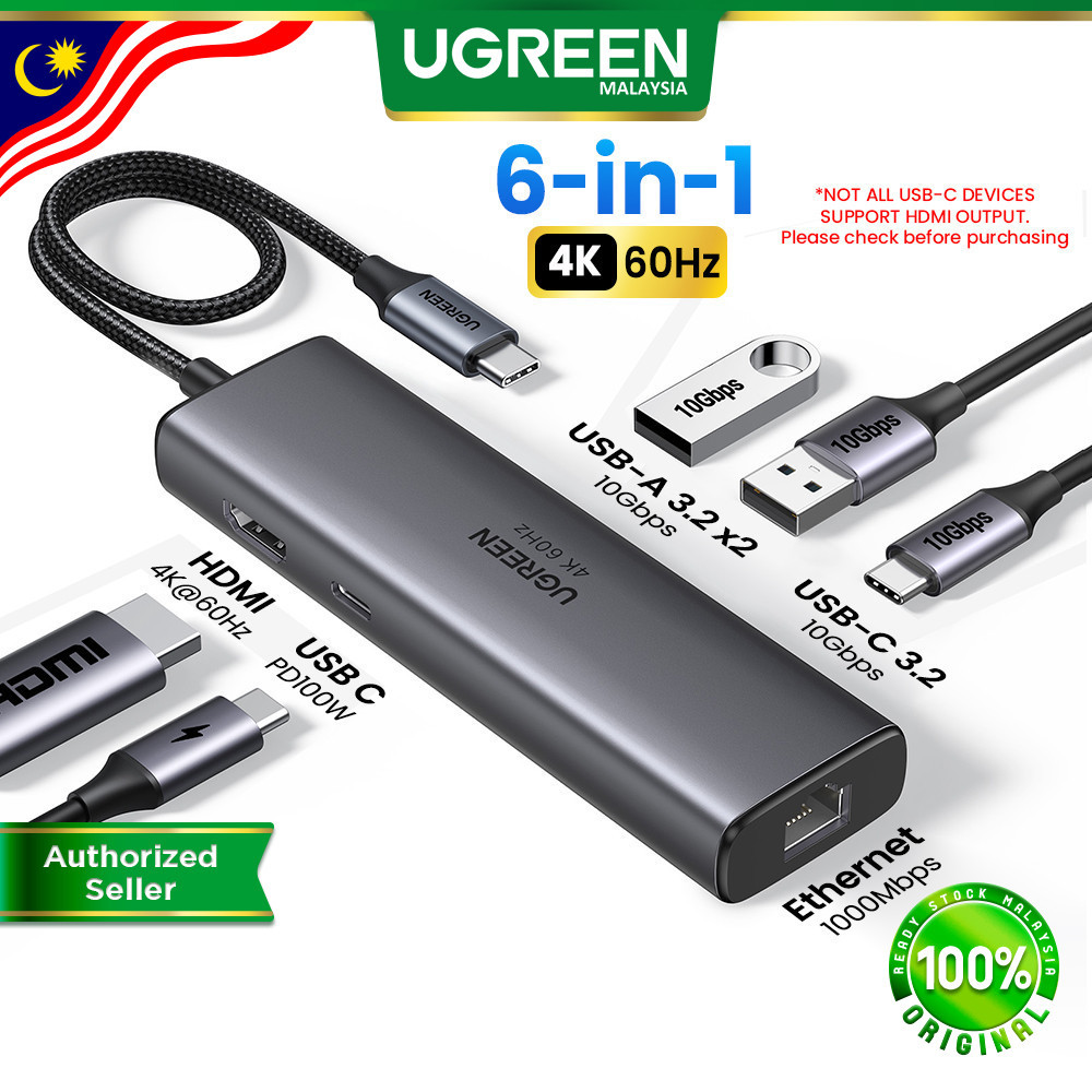 UGREEN 6-In-1 USB-C Hub: Ciri Port, Kesesuaian dan Perkara Perlu Disemak