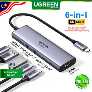UGREEN 6 In 1 USB-C Hub: Fungsi, Keserasian Port dan Semakan sebelum Beli