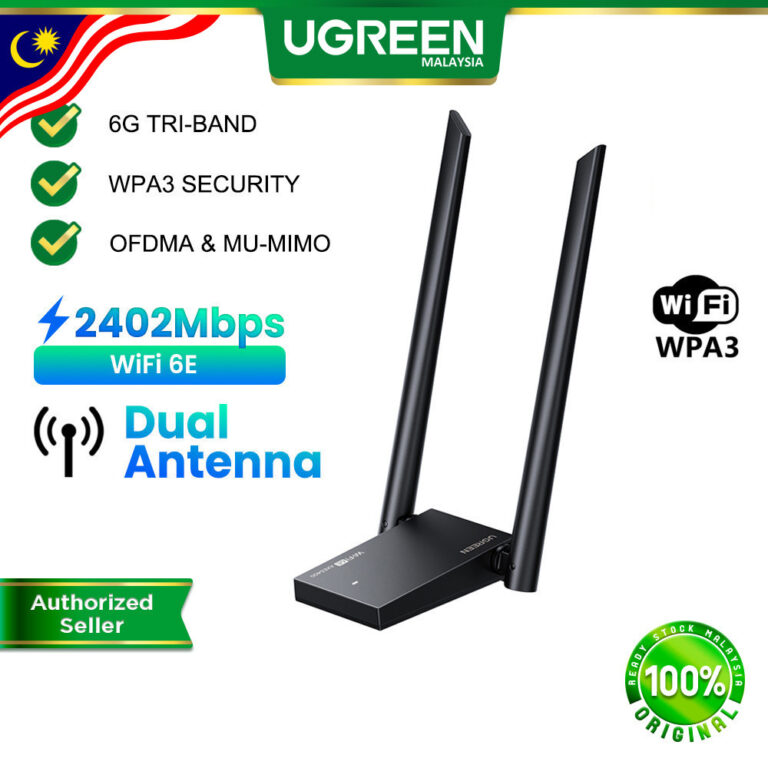 UGREEN AXE5400 WiFi 6E USB Adapter: Prestasi Tri-Band dan Pertimbangan