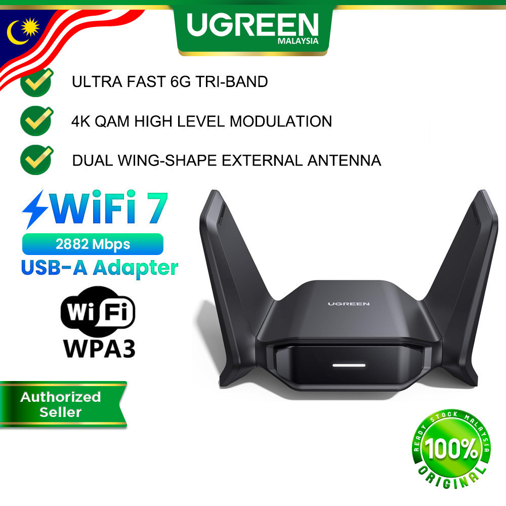 UGREEN BE6500 WiFi 7 USB Adapter: Sokongan Tri-Band dan Windows 11