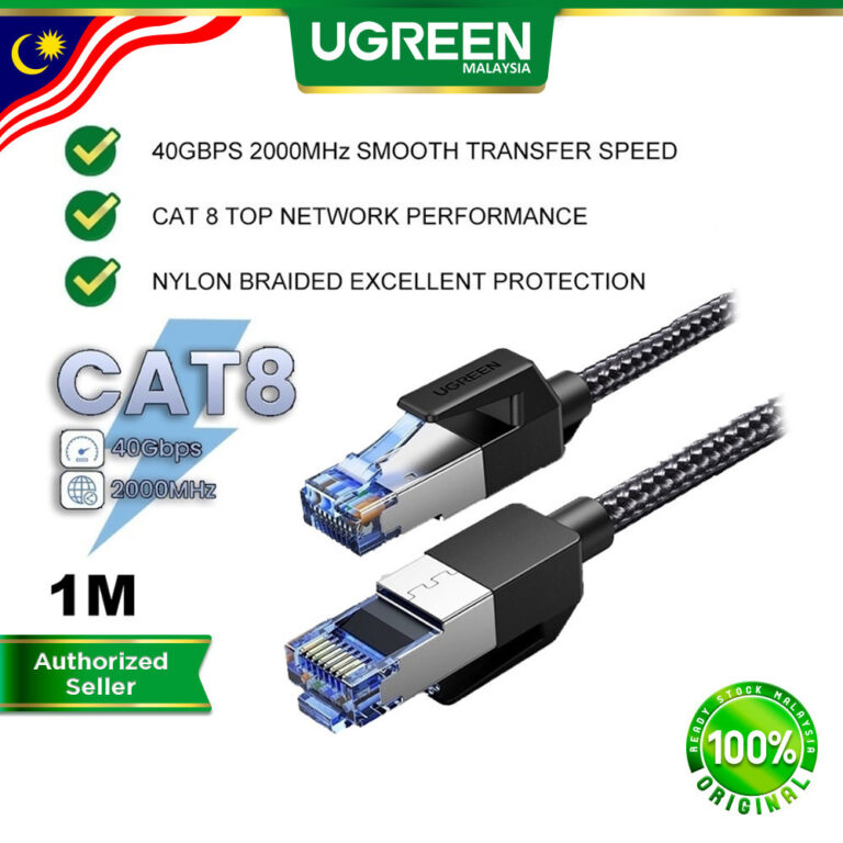 Kabel Ethernet UGREEN CAT8 40Gbps: Kepantasan dan Kegunaan untuk Rangkaian Anda