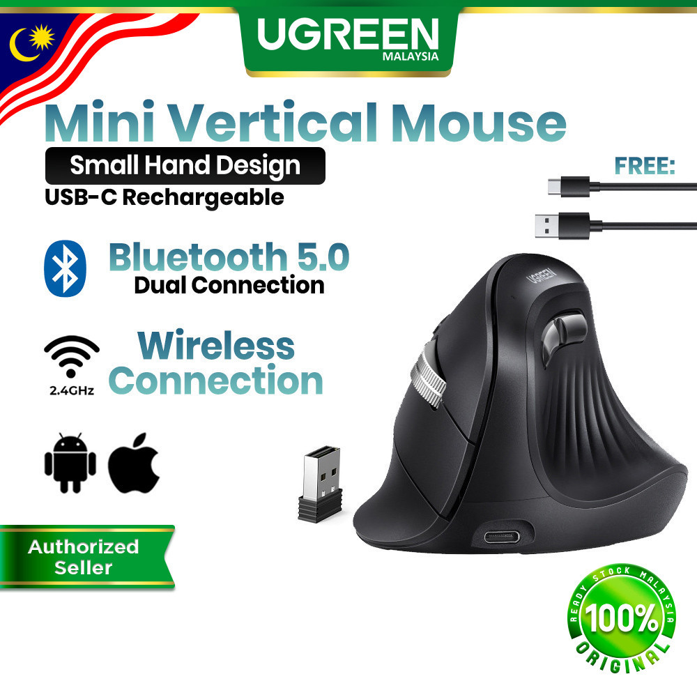 UGREEN Mini Vertical Wireless Mouse: Ciri, Kesesuaian dan Pertimbangan