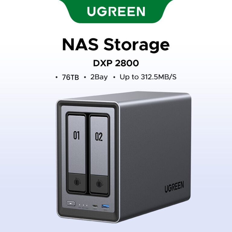 UGREEN Nasync DXP2800 2-Bay Desktop NAS: Spesifikasi Intel N100 dan Kegunaan Storan