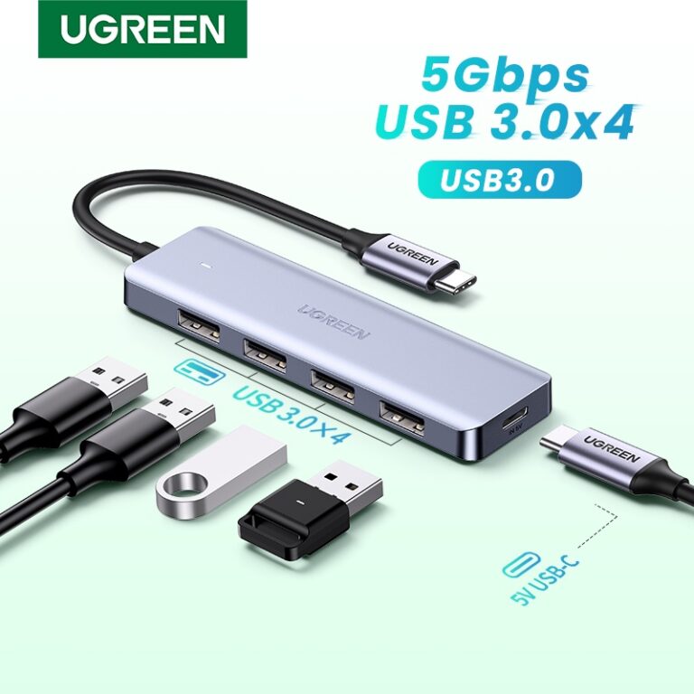 Type C: UGREEN USB C Hub Adapter untuk Samsung Galaxy S9 dan MacBook