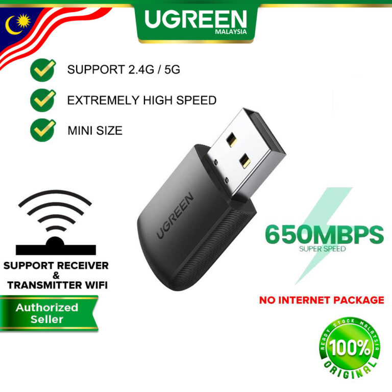 UGREEN USB WiFi Adapter AC650: Pilihan Sambungan Rangkaian Komputer