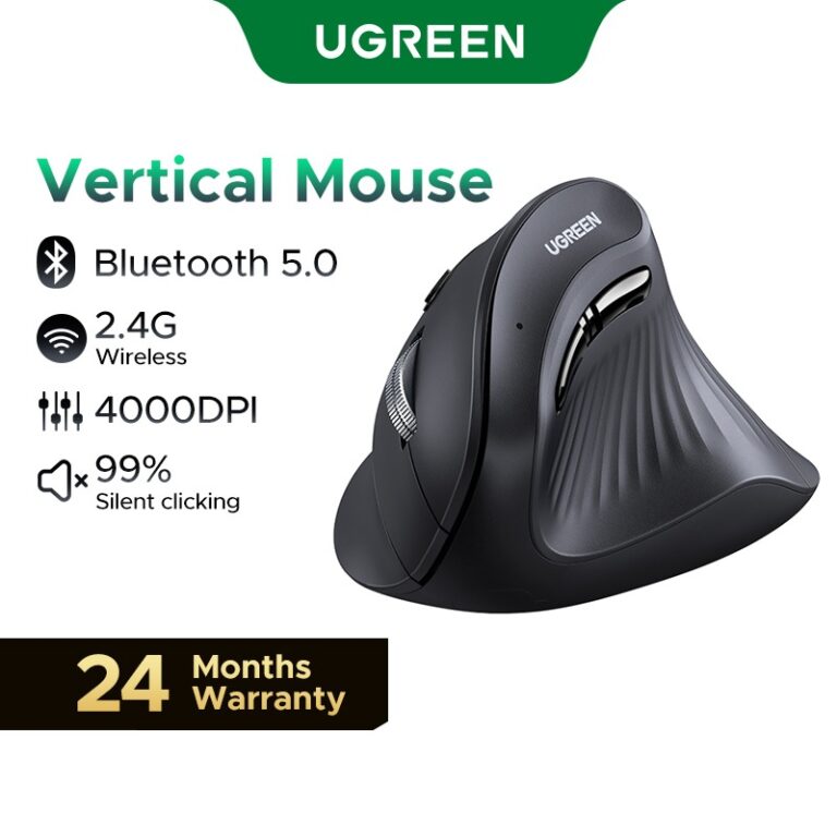 Ugreen Vertical Ergonomic Mouse: Fungsi Dual Mode dan Kawalan Dpi 4000