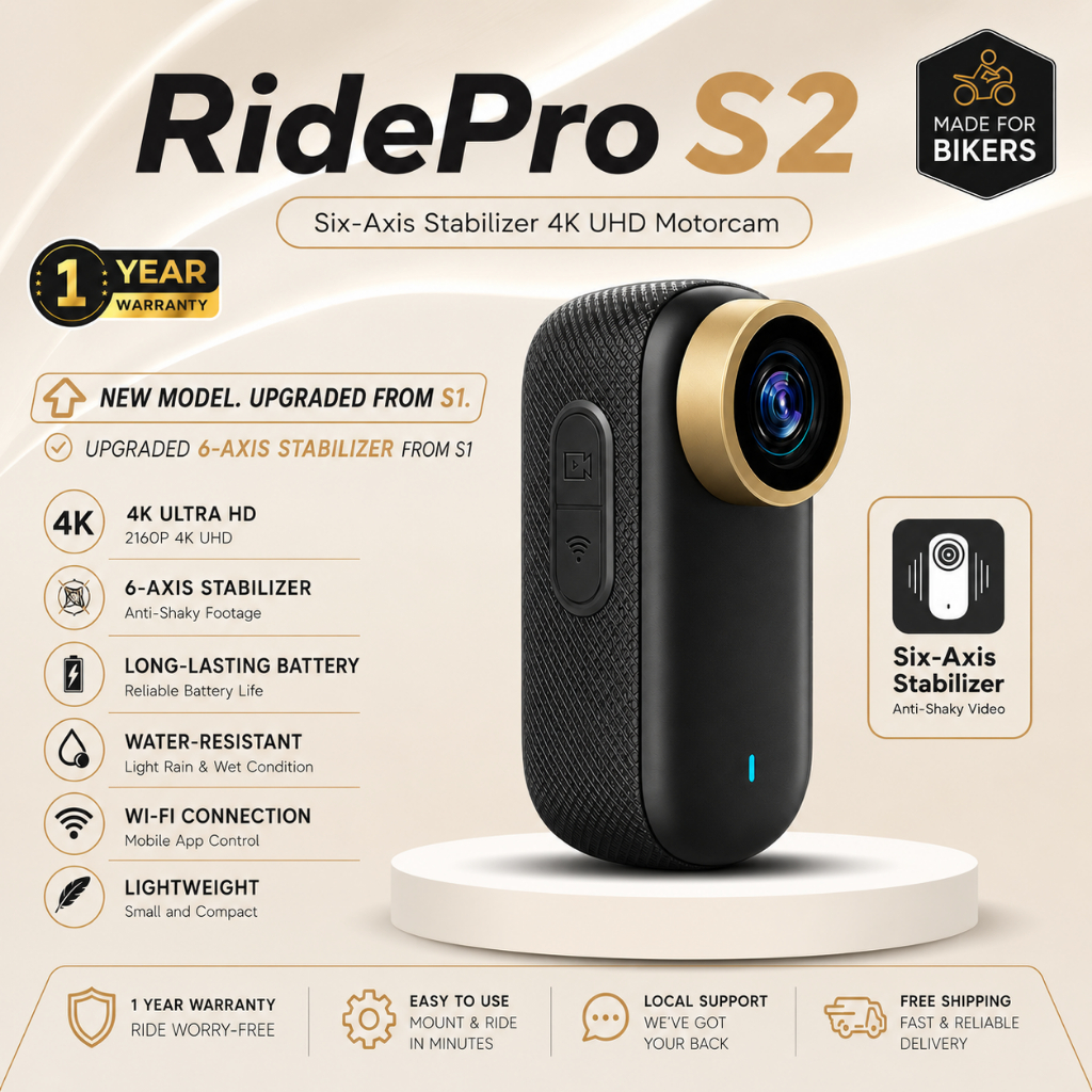 ROADCAM RidePro S2 4K UHD Motorcam: Ciri dan Panduan Semakan Pembeli