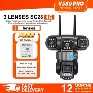 V380 PRO CCTV Outdoor SC28: Pilihan Kamera 4G dan WiFi