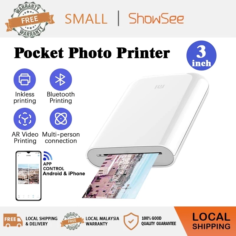 Xiaomi Pocket Photo Printer: Pencetak Mini ZINK Pantas dengan Sokongan AR