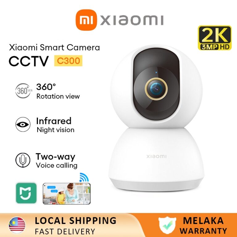 Xiaomi Smart Camera C300: Kamera Pengawasan 2K 360 Darjah untuk Rumah