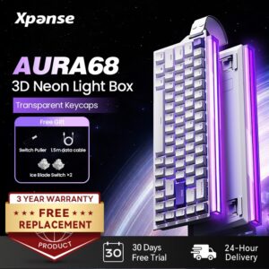 Xpanse AURA68 Mechanical Keyboard: Rekbi Mekanikal 68 Kekunci dengan Lampu 3D