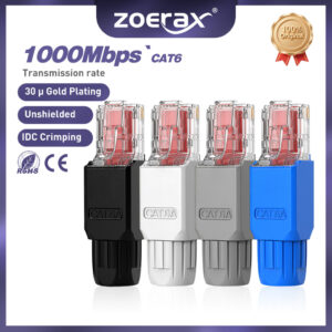 Konektor RJ45 ZoeRax Tanpa Alat: Pilihan Mudah untuk Kabel Rangkaian