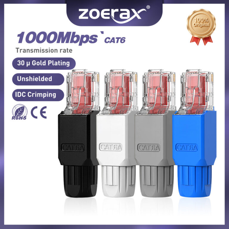 Konektor RJ45 ZoeRax Tanpa Alat: Pilihan Mudah untuk Kabel Rangkaian