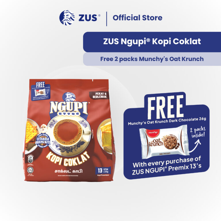 ZUS NGUPI Instant PREMIX Kopi COKLAT OAT KRUNCH