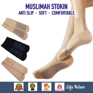 STOKIN MUSLIMAH ANTI SLIP: Pilihan Selesa untuk Solat dan Kegunaan Harian