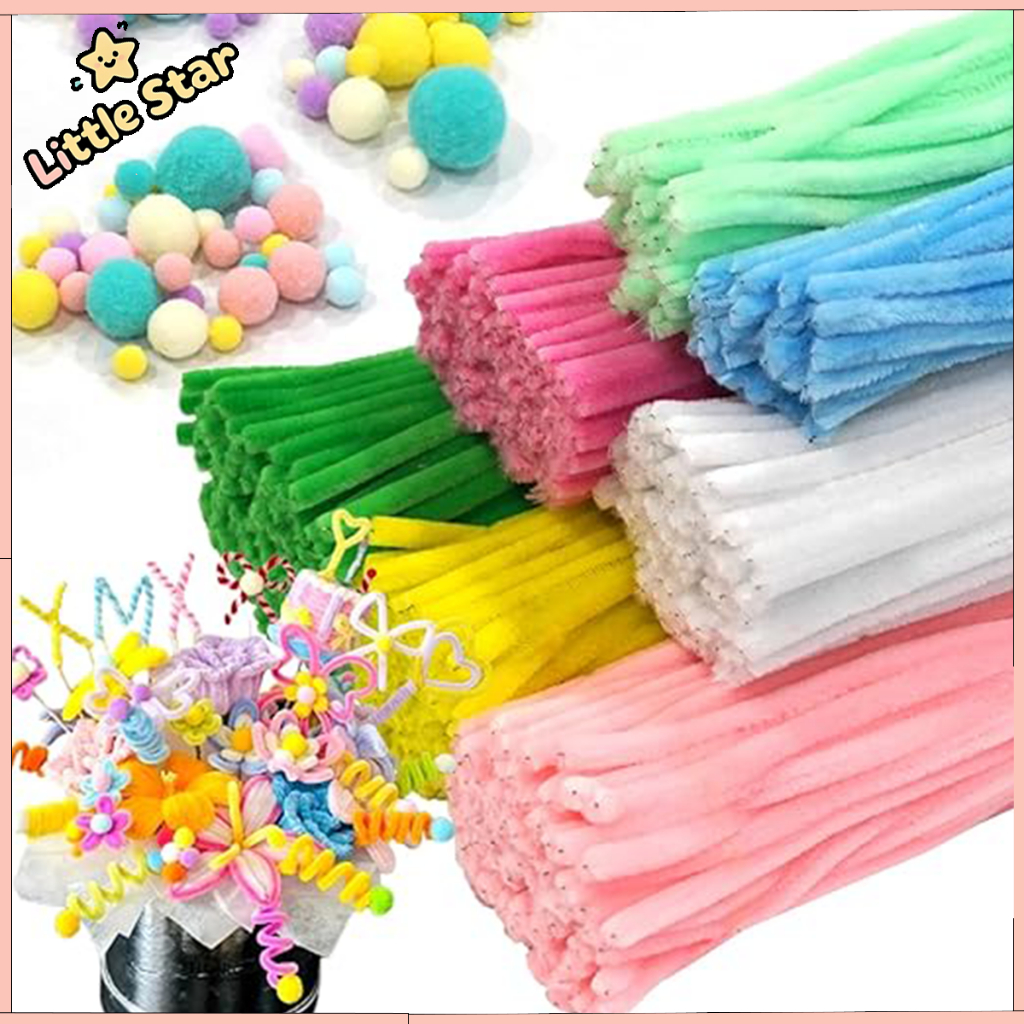 100pcs Pipe Cleaners DIY Craft: Ciri, Kegunaan dan Tips Seni Kraf Kanak-Kanak