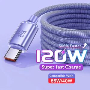 Kabel Pengecas Pantas 120w Type-C 6A: Fungsi dan Pilihan