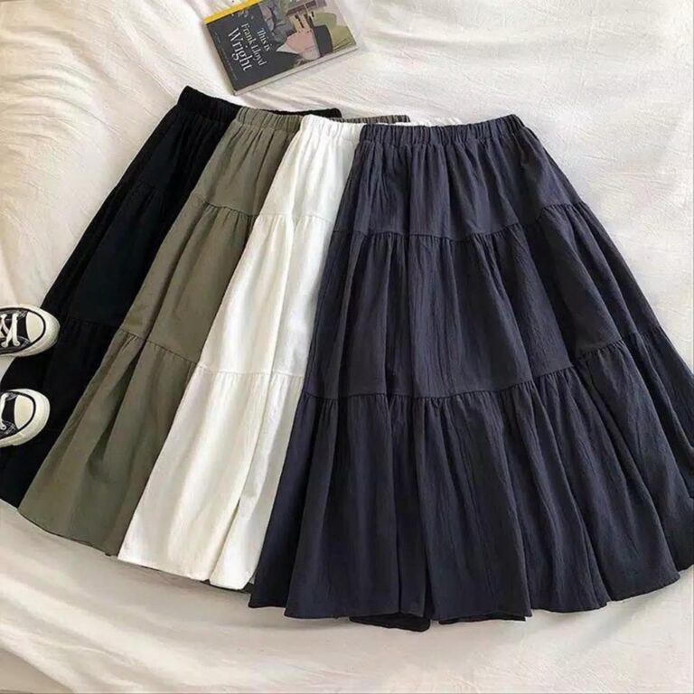 Baju Muslimah Plus Size Skirt Pleated #4000A