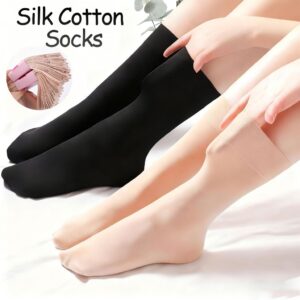 Stokin Muslimah Silk Cotton untuk Solat dan Harian